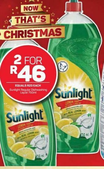 Pick n Pay Hypermarket Sunlight dishwashing liquid 2 offer