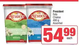 Spar Président Feta Cheese offer