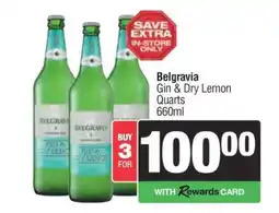 Spar Tops Belgravia Gin & Dry Lemon Quarts offer