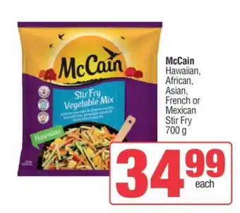 Spar McCain Stir Fry offer