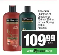 Spar TRESemmé Shampoo or Conditioner offer