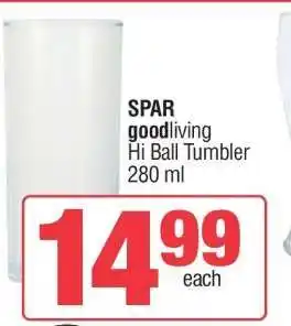Spar SPAR goodliving Hi Ball Tumbler offer