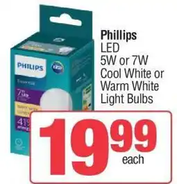 Spar Phillips LED Light Bulbs offer