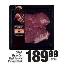 Spar SPAR Steak Co. Beef Bavette Plankie Steak offer