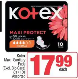 Spar Kotex Maxi Sanitary Pads offer