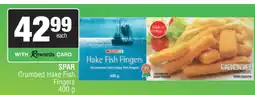 Spar SPAR Crumbed Hake Fish Fingers 400 g offer