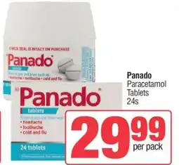 Spar Panado Paracetamol Tablets 24s offer