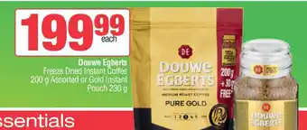Douwe Egberts Freeze Dried Instant Coffee
