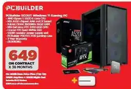 HiFi Corp PCBuilder SCOUT Windows 11 Gaming PC offer