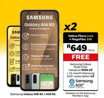 MTN Samsung Galaxy A56 5G + A26 5G offer