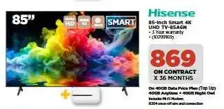 HiFi Corp Hisense 85-inch Smart 4K UHD TV-85A6N offer