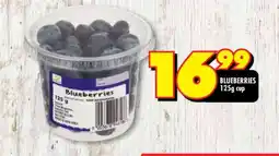 Shoprite BLUEBERRIES 125g cup offer