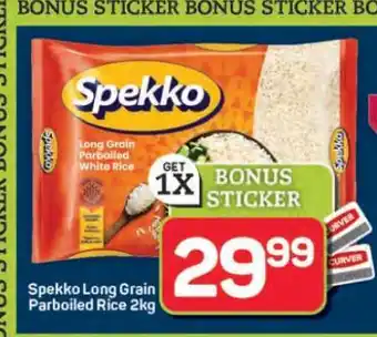 Pick n Pay Hypermarket Spekko Long Grain Parboiled Rice-2Kg offer