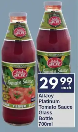 President Hyper All Joy Platinum Tomato Sauce Glass Bottle offer