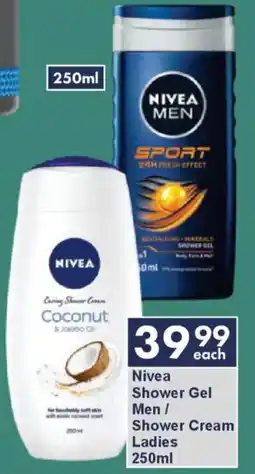 President Hyper Nivea Shower Gel Men/ Shower Cream Ladies offer
