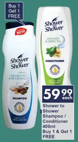 President Hyper Shower to Shower Shampoo/ Conditioner offer