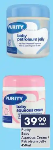 President Hyper Purity Baby Aqueous Cream/ Petroleum Jelly offer