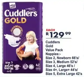 President Hyper Cuddlers Gold Value Pack Nappies offer