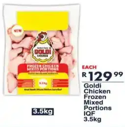 President Hyper Goldi Chicken Frozen Mixed Portions IQF offer