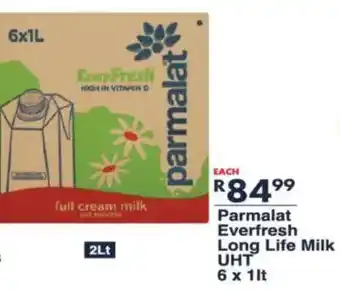President Hyper Parmalat Everfresh Long Life Milk UHT offer