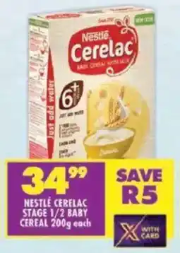 Shoprite Nestlé cerelac stage 1/2 baby cereal offer