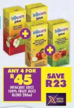 Shoprite Infacare juice 100% fruit juice blend offer