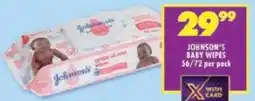 Shoprite Johnson's baby wipes offer