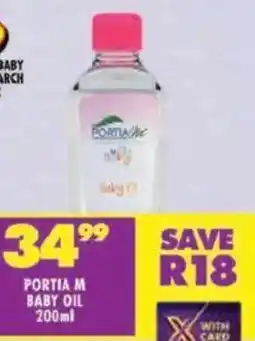 Shoprite Portia M baby oil offer