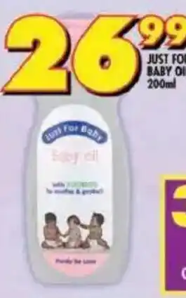 Shoprite Just for baby baby oil offer