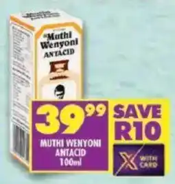 Shoprite Muthi wenyoni antacid offer