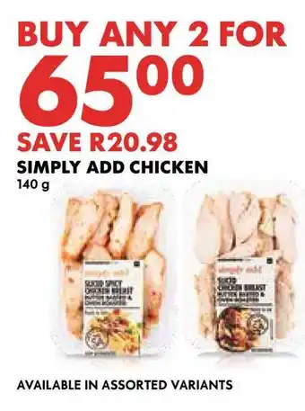 Woolworths Simply add chicken offer