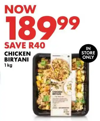 Woolworths Chicken biryani offer