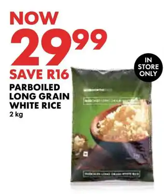 Woolworths Parboiled long grain white rice offer