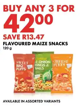 Woolworths Flavoured maize snacks offer