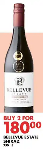 Woolworths Bellevue estate shiraz offer