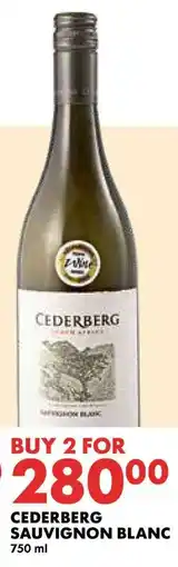 Woolworths Cederberg sauvignon blanc offer