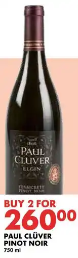 Woolworths Paul clüver pinot noir offer