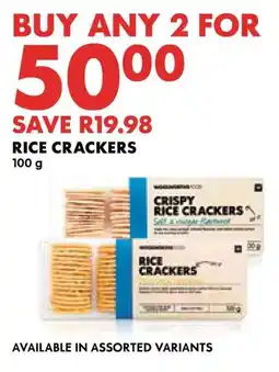 Woolworths Rice crackers offer
