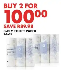 Woolworths 3-ply toilet paper offer