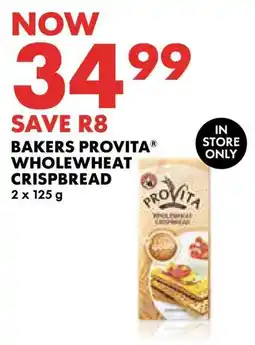 Woolworths Bakers provita whole wheat crispbread offer
