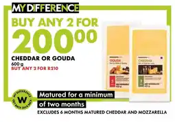 Woolworths Cheddar or gouda offer