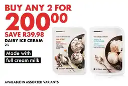 Woolworths Dairy ice cream offer