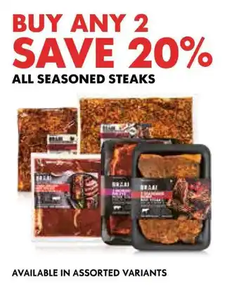 Woolworths All seasoned steaks offer