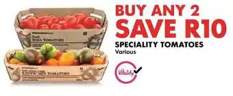 Woolworths Speciality tomatoes offer