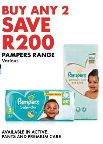 Woolworths Pampers range offer