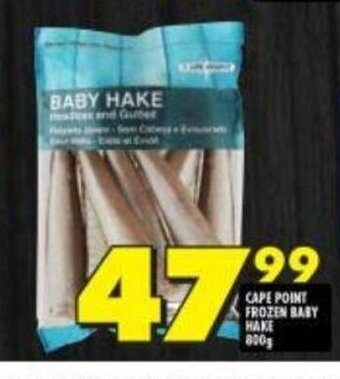Shoprite Cape Point Frozen Baby Hake 800g offer