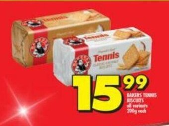Shoprite Bakers Tennis Biscuits All Variants 200g each offer