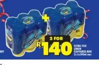Shoprite Flying Fish Lemon Flavoured Beer 2x 6x500ml Cans offer
