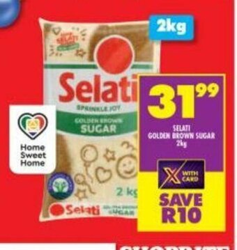 Shoprite Selati Golden Brown Sugar 2kg offer