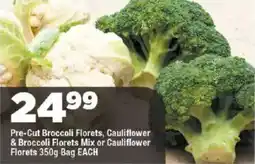 OK Grocer Pre-Cut Broccoli Florets, Cauliflower & Broccoli Florets Mix or Cauliflower Florets offer